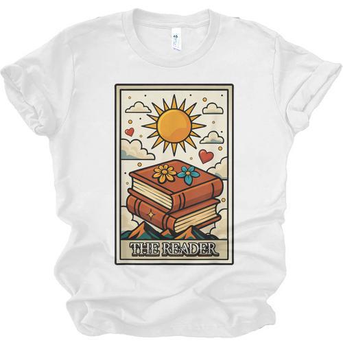 Book Reading Tarot Card The Reader Unisex Jersey T-Shirt - Bookorys DE