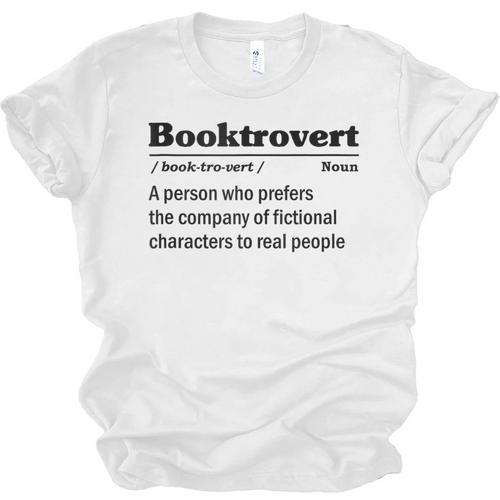 Booktrovert Definition Bookish Introvert Book Lover Unisex Jersey T-Shirt - Raresse