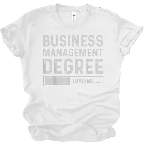 Business Management Degree Loading Graduation Unisex Jersey T-Shirt - Best Gift Smart