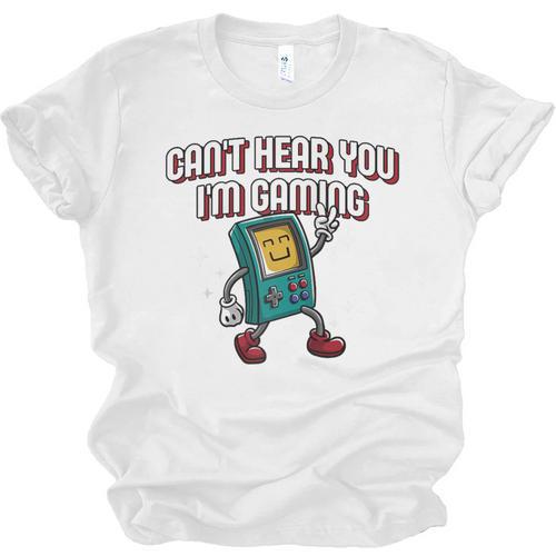 Cant Hear You Im Gaming Introvert Gamer Antisocial Raglan Baseball Tee Unisex Jersey T-Shirt - Raresse
