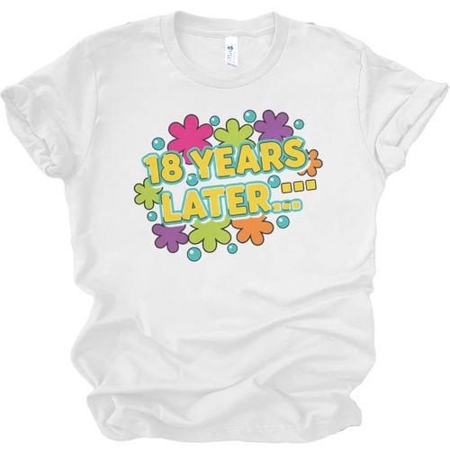 Cartoons Retro 18 Years Later Groovy Pop Art Nostalgia Premium Tri-Blend Unisex Jersey T-Shirt - Figerry