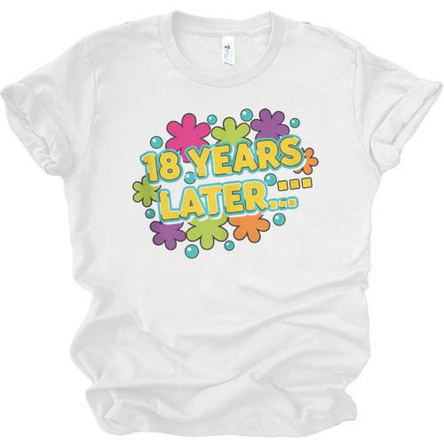 Cartoons Retro 18 Years Later Groovy Pop Art Nostalgia Unisex Jersey T-Shirt - Figerry