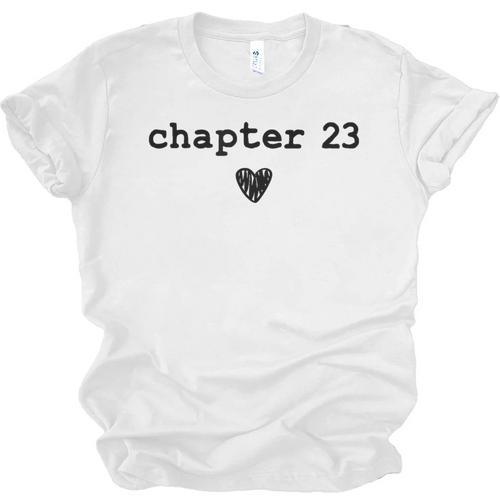 Chapter 23 Book Lovers Readers & Authors 23rd Birthday Unisex Jersey T-Shirt - Bookorys CA
