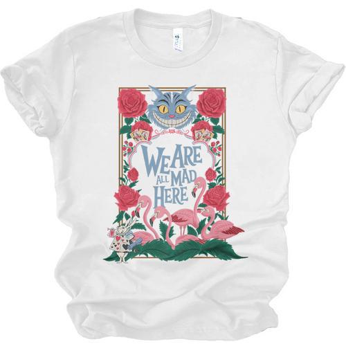 Cheshire Cat Alice In Wonderland Vintage Book Premium Unisex Jersey T-Shirt - Bookorys DE
