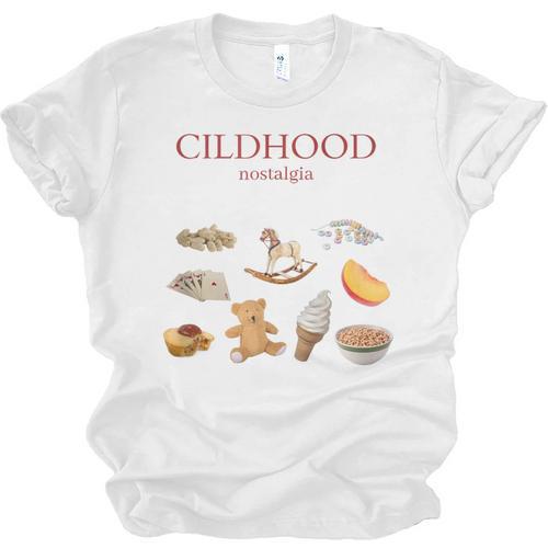 Childhood Nostalgia Good Memories Teddy Bear Ice Cream Unisex Jersey T-Shirt - Figerry