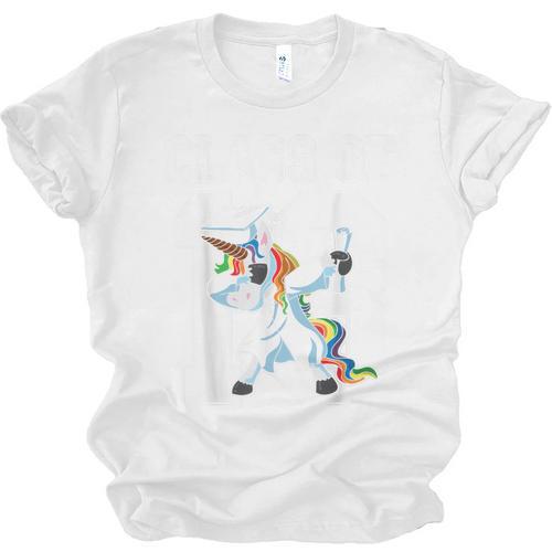 Class Of 2018 Graduation Dabbing Unicorn Unisex Jersey T-Shirt - Best Gift Smart