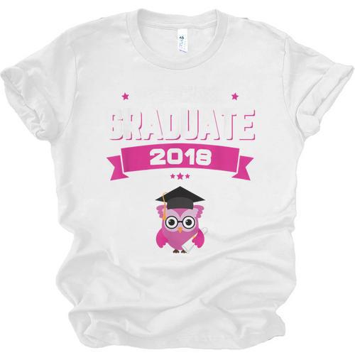Class Of 2018 Preschool Graduation Girls Pre K Unisex Jersey T-Shirt - Best Gift Smart