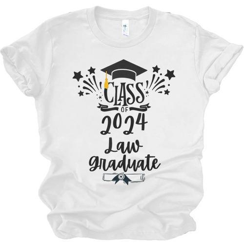 Class Of 2024 Law Graduation 2024 JD Degree Law Graduate Unisex Jersey T-Shirt - Best Gift Smart
