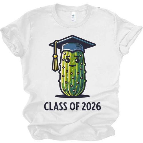 Class Of 2026 Graduation Pickle Trendy Graduate Humor Unisex Jersey T-Shirt - Best Gift Smart