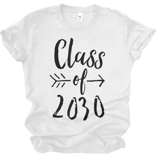 Class Of 2030 Graduation Kindergarten Seniors Unisex Jersey T-Shirt - Best Gift Smart