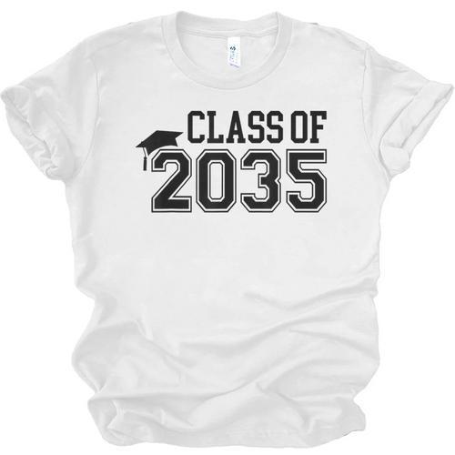 Class Of 2035 First Day Of School Graduation Unisex Jersey T-Shirt - Best Gift Smart