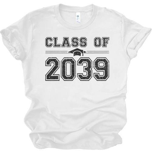 Class Of 2039 Grow With Me First Day Of School Graduation Unisex Jersey T-Shirt - Best Gift Smart