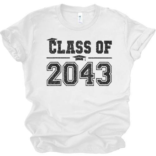 Class Of 2043 Grow With Me Graduation First Day Of School Unisex Jersey T-Shirt - Best Gift Smart