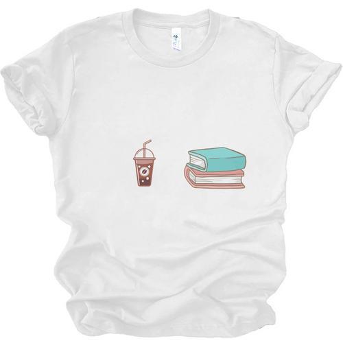 Coffee And Books Unisex Jersey T-Shirt - Bookorys CA