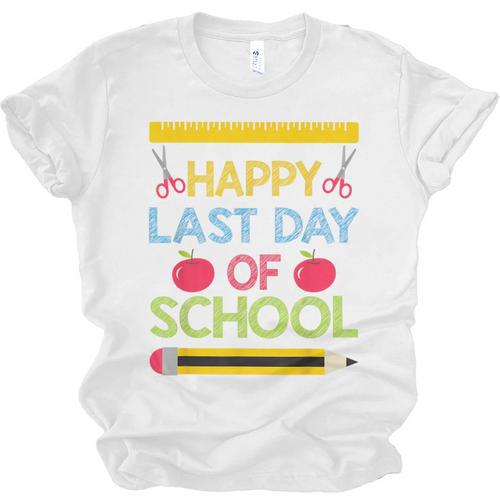 Cool Stylish Happy Last Day Of School Shirt Graduation Unisex Jersey T-Shirt - Best Gift Smart