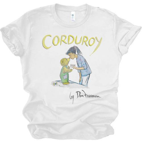 Corduroy Classic Book Cover Vintage Style Children's Book Unisex Jersey T-Shirt - Bookorys