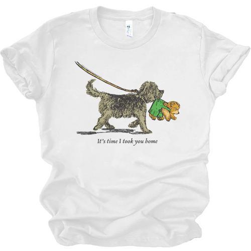 Corduroy Time I Took You Home Teddy Bear Children's Book Unisex Jersey T-Shirt - Bookorys DE
