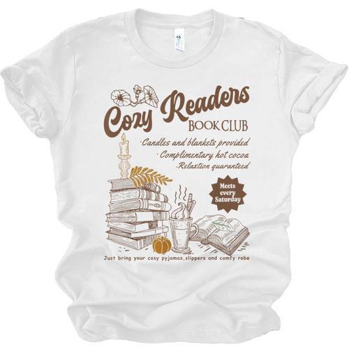 Cozy Girl Book Club Cozy Readers Book Club Unisex Jersey T-Shirt - Bookorys