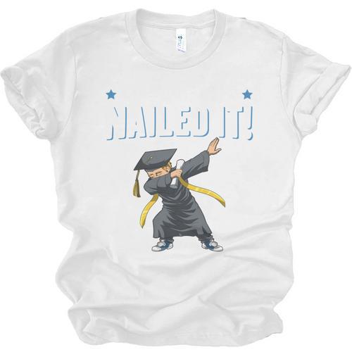 Dabbing Graduation Class Of 2025 Boy Kindergarten Nailed It Unisex Jersey T-Shirt - Best Gift Smart