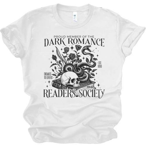Dark Romance Books Lover Bookish Bookworm Gothic Aesthetic Unisex Jersey T-Shirt - Bookorys