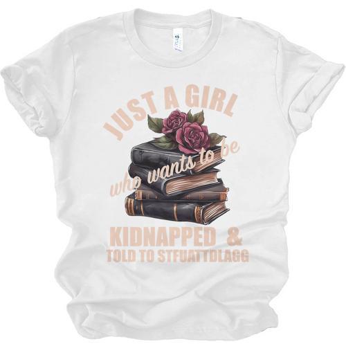 Dark Romance Women Told To STFUATTDLAGG Smutt Book Merch Premium Unisex Jersey T-Shirt - Bookorys