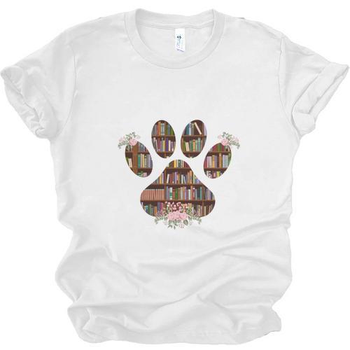 Easily Distracted By Dogs And Books Unisex Jersey T-Shirt - Bookorys AU