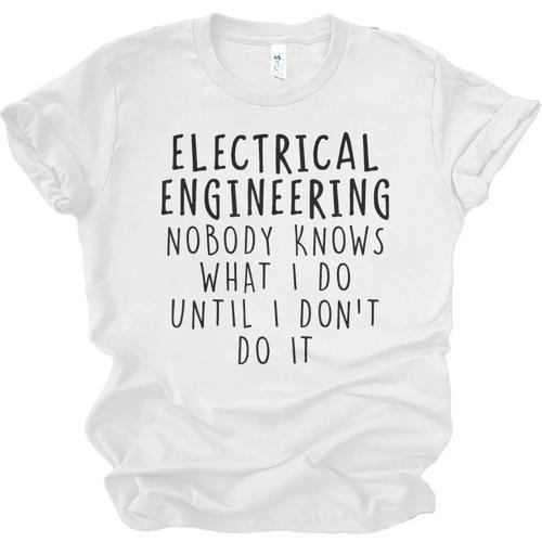Electrical Engineering Tees Women's Electrical Engineer Modern Classic Casual Small Graduation T-Shirt Unisex Jersey T-Shirt - Best Gift Smart