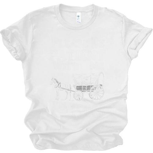 Endearing Wagon Humor Please Be Patient I'm From The 1900s Unisex Jersey T-Shirt - Figerry