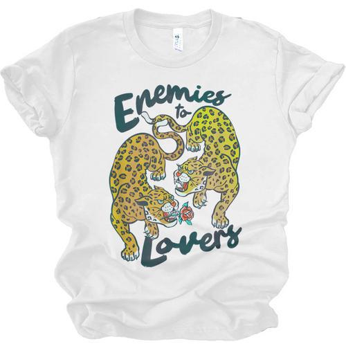 Enemies To Lovers Jaguar Tee Romance Book Plot Device Trope Unisex Jersey T-Shirt - Bookorys