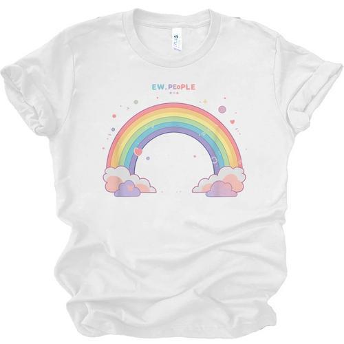 Ew People Antisocial Introvert Kawaii Sarcastic Unisex Jersey T-Shirt - Raresse