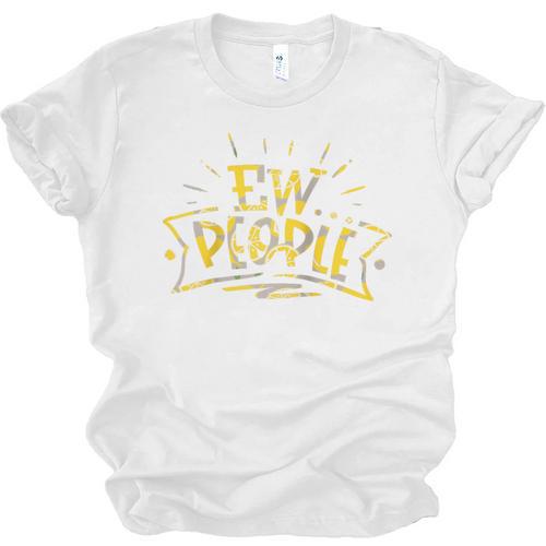 Ew People Antisocial Introvert Saying Yellow Lemon Raglan Baseball Tee Unisex Jersey T-Shirt - Raresse