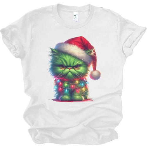 Ew People Meowy Cat Christmas Introvert Men Women Unisex Jersey T-Shirt - Raresse