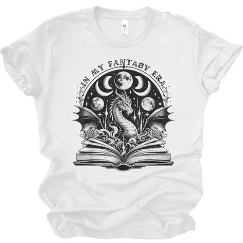 In My Fantasy Era Reading Fantasy Books Halloween Bookish Unisex Jersey T-Shirt - Bookorys
