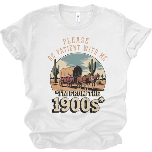Father’s Day Please Be Patient With Me I'm From The 1900s Premium Unisex Jersey T-Shirt - Figerry