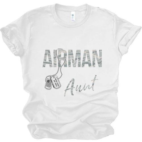 My Favorite Airman Calls Me Aunt US Air Force Graduation Unisex Jersey T-Shirt - Best Gift Smart