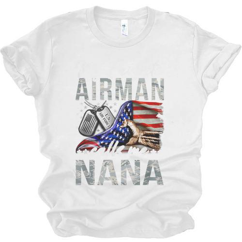 My Favorite Airman Calls Me Nana Air Force Graduation Nana Unisex Jersey T-Shirt - Best Gift Smart