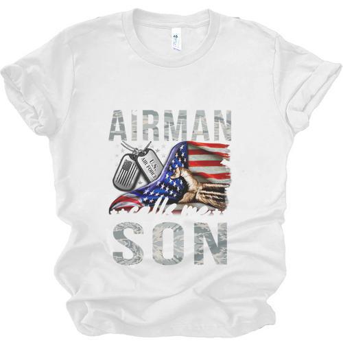 My Favorite Airman Calls Me Son Air Force Graduation Son Unisex Jersey T-Shirt - Best Gift Smart