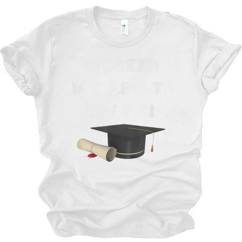 Finance Accounting Graduation Shirt Worked My Assets Off Unisex Jersey T-Shirt - Best Gift Smart