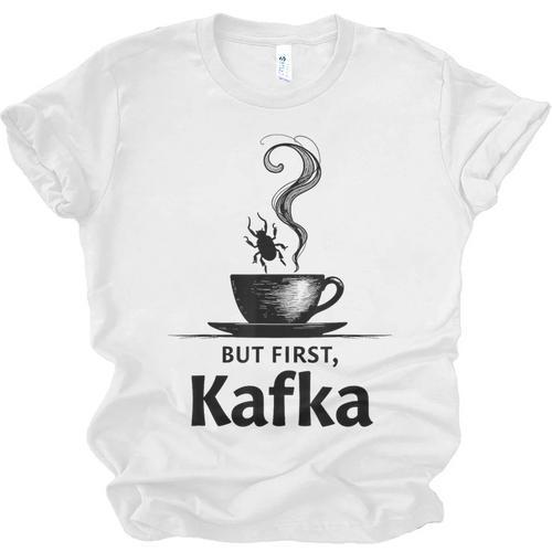 But First Kafka Coffee For Literature & Book Lovers Unisex Jersey T-Shirt - Bookorys CA