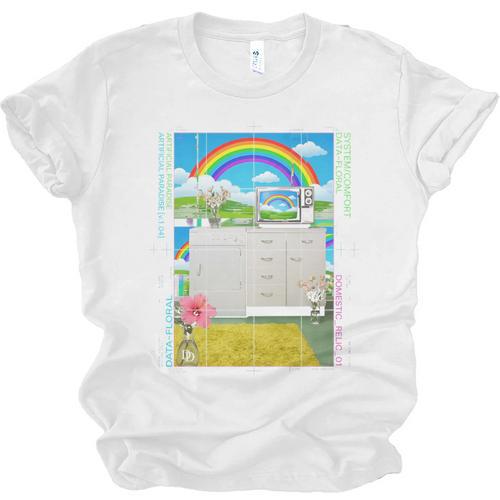 Frutiger Aero Aesthetic Rainbow Glitch Art Unisex Jersey T-Shirt - Figerry