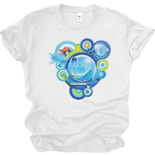 Frutiger Aero Metro Abstract Maximalism 2000s Nostalgia Premium Tri-Blend Unisex Jersey T-Shirt - Figerry