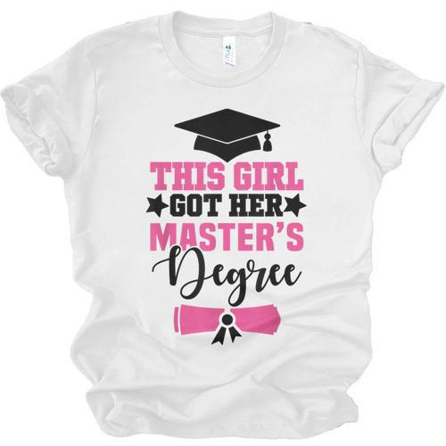 This Girl Got Her Masters Degree Graduation Mastered It 2024 Unisex Jersey T-Shirt - Best Gift Smart