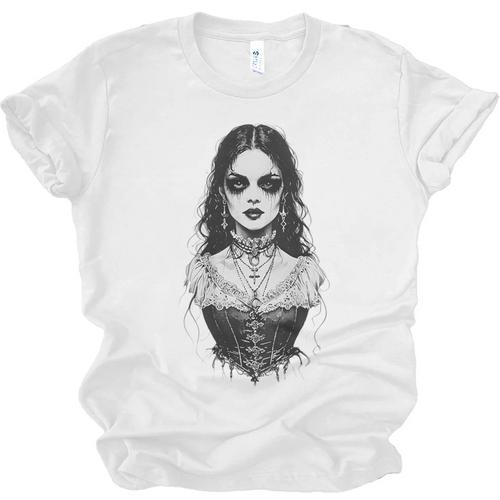 Gothic Goth Girl Woman Movie Book Art Unisex Jersey T-Shirt - Bookorys