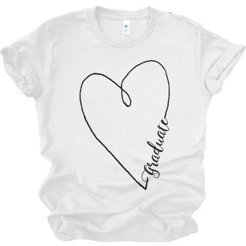 Graduate Heart Shirt Graduation Unisex Jersey T-Shirt - Best Gift Smart