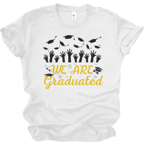 We Are Graduated Graduation Class Of 2025 Family Crew Unisex Jersey T-Shirt - Best Gift Smart