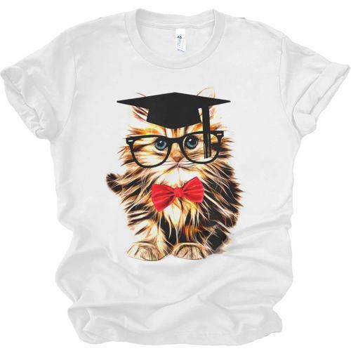 Graduation Cat Class Of 2023 Unisex Jersey T-Shirt - Best Gift Smart