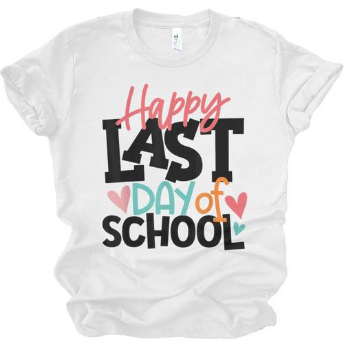 Happy Last Day Of School Kids Teacher Student Graduation Unisex Jersey T-Shirt - Best Gift Smart