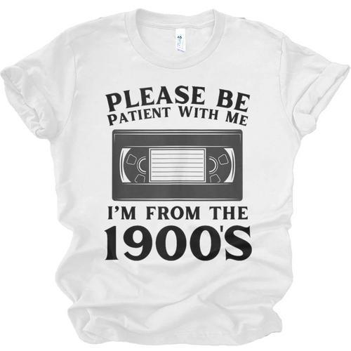 Over The Hill Please Be Patient I'm From The 1900s VHS Unisex Jersey T-Shirt - Figerry