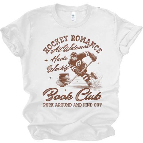 Hockey Romance Smut Reader Book Club Book Lover Bookish Unisex Jersey T-Shirt - Bookorys