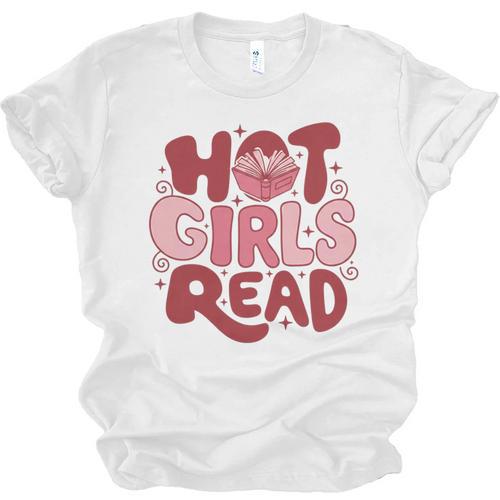 Hot Girls Read Book Lover Feminist Reader Premium Tri-Blend Unisex Jersey T-Shirt - Bookorys UK